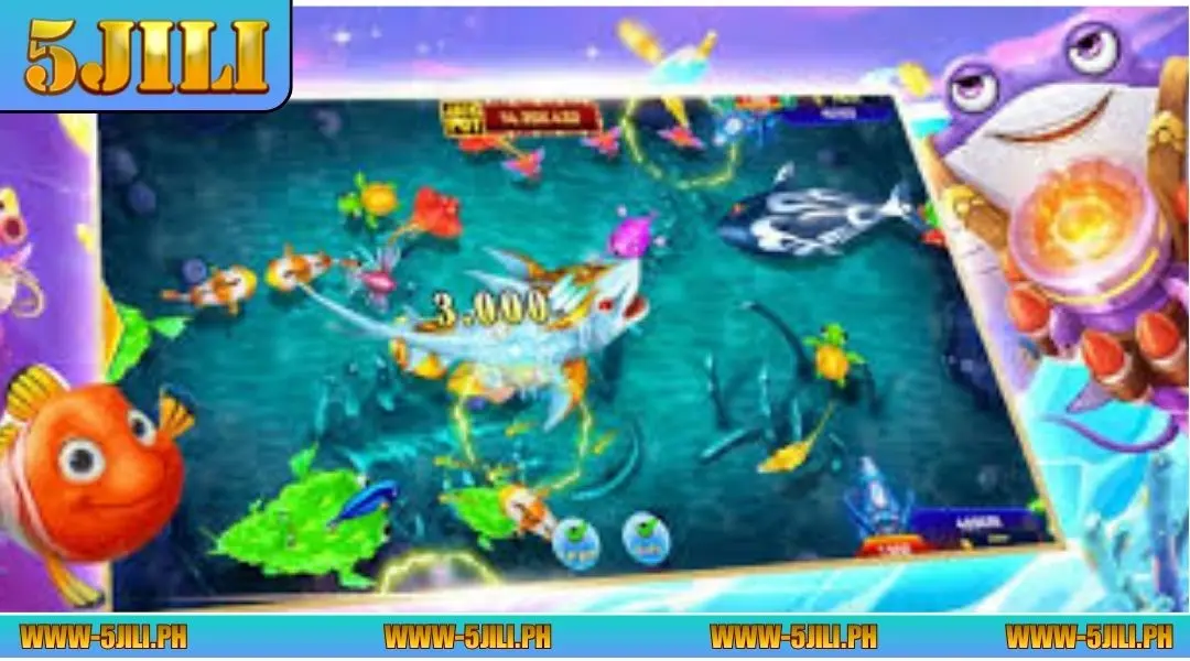 Aim accurately and fire continuously at the fish you desire