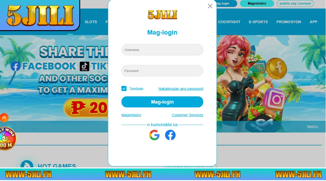 The login 5JILI process is quick and easy with just 3 steps